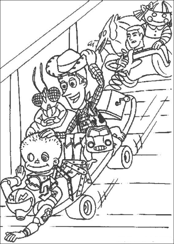 Plansa de colorat cu Toy Story 59 116